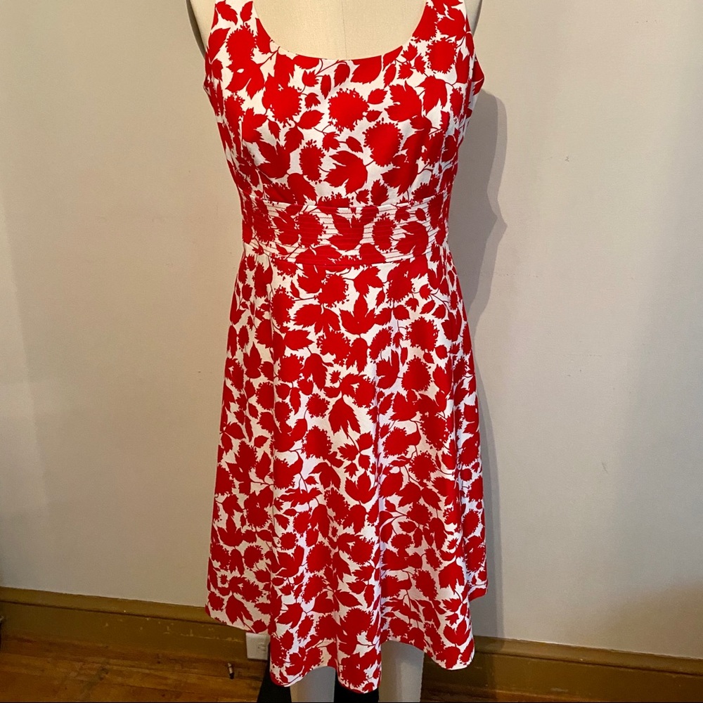 Like New Donna Ricco Floral Fit Flare Dress 10P